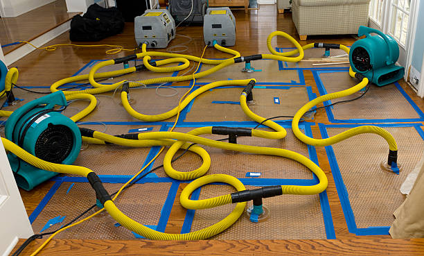Professional Flood Damage Restoration technician working in Kirkersville, OH